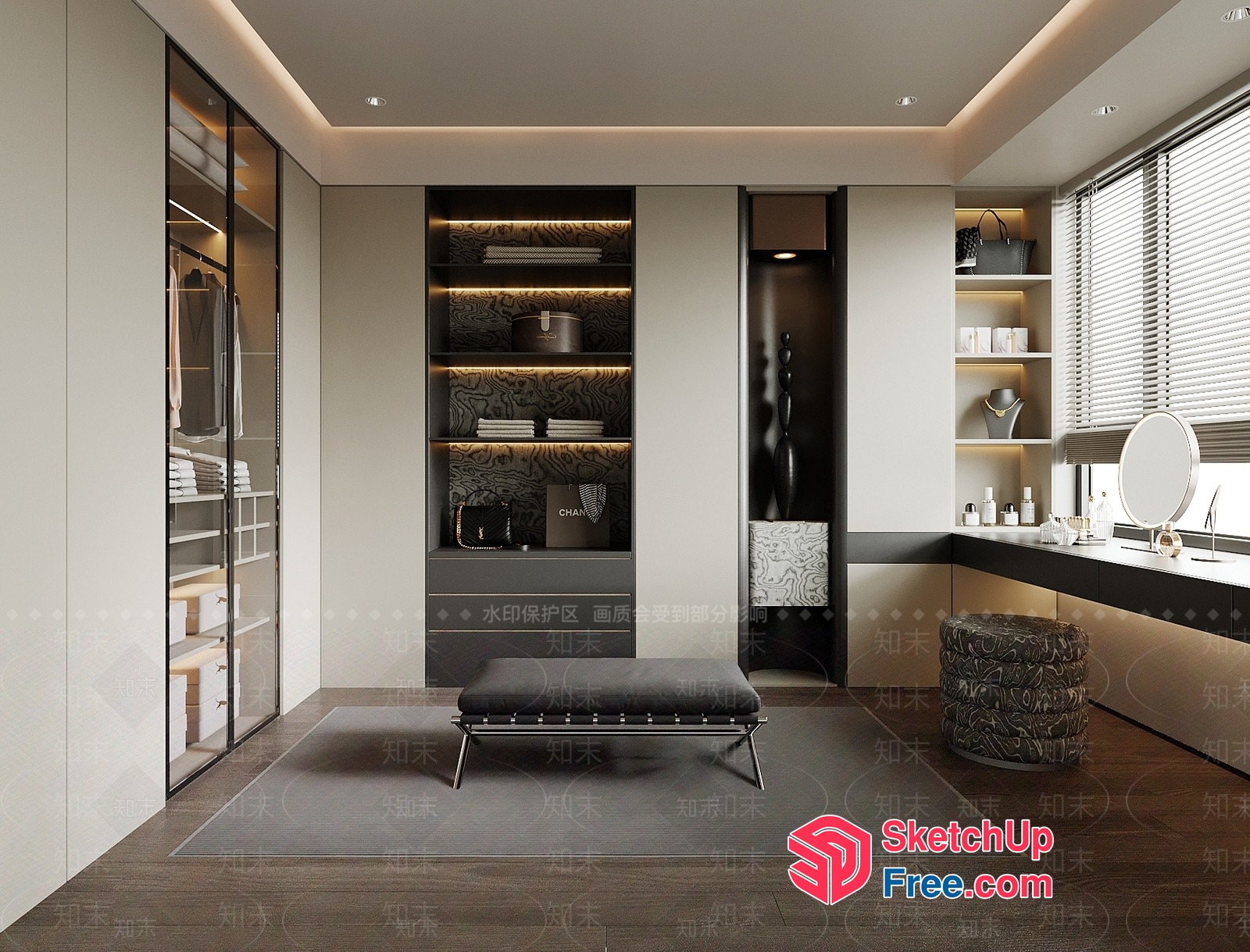 Modern Minimalist Interior Design 3D SketchUp File