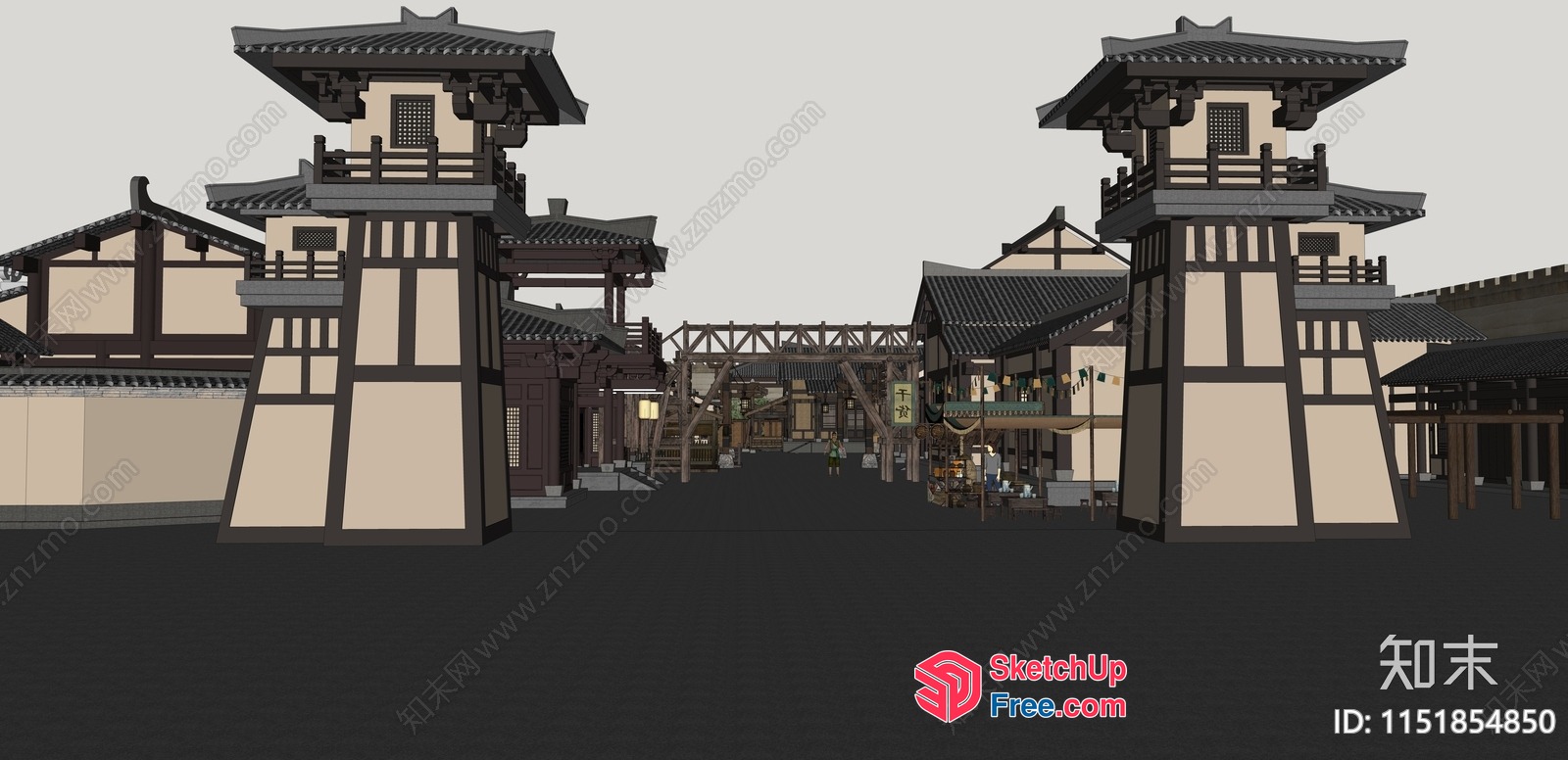Traditional Japanese Buildings And Structures 3D SketchUp File