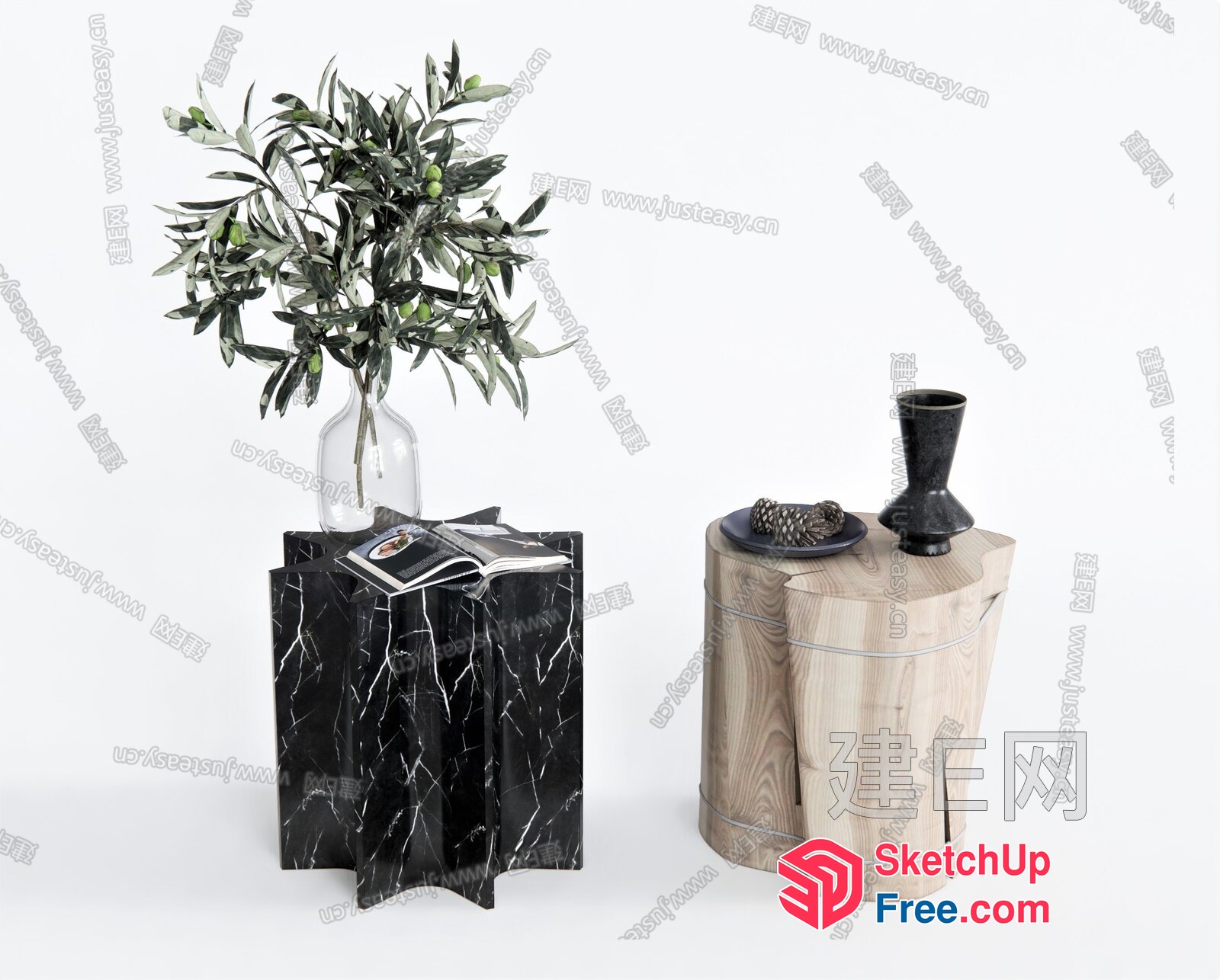 Modern Decorative Furniture Pieces 3D SketchUp File