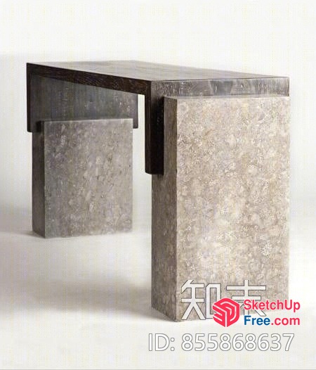 Stone Pillar Table 3D SketchUp File