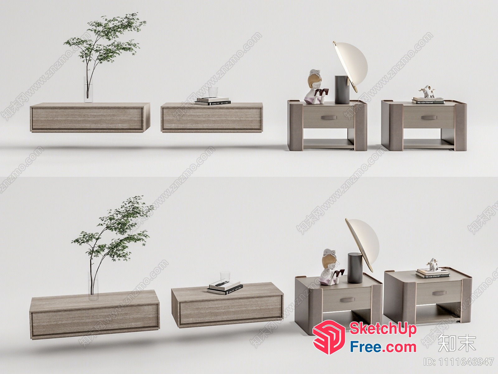 Modern Minimalist Furniture Collection 3D SketchUp File