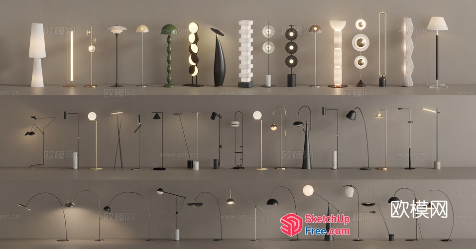 Modern And Elegant Lighting Fixtures Collection 3D SketchUp File