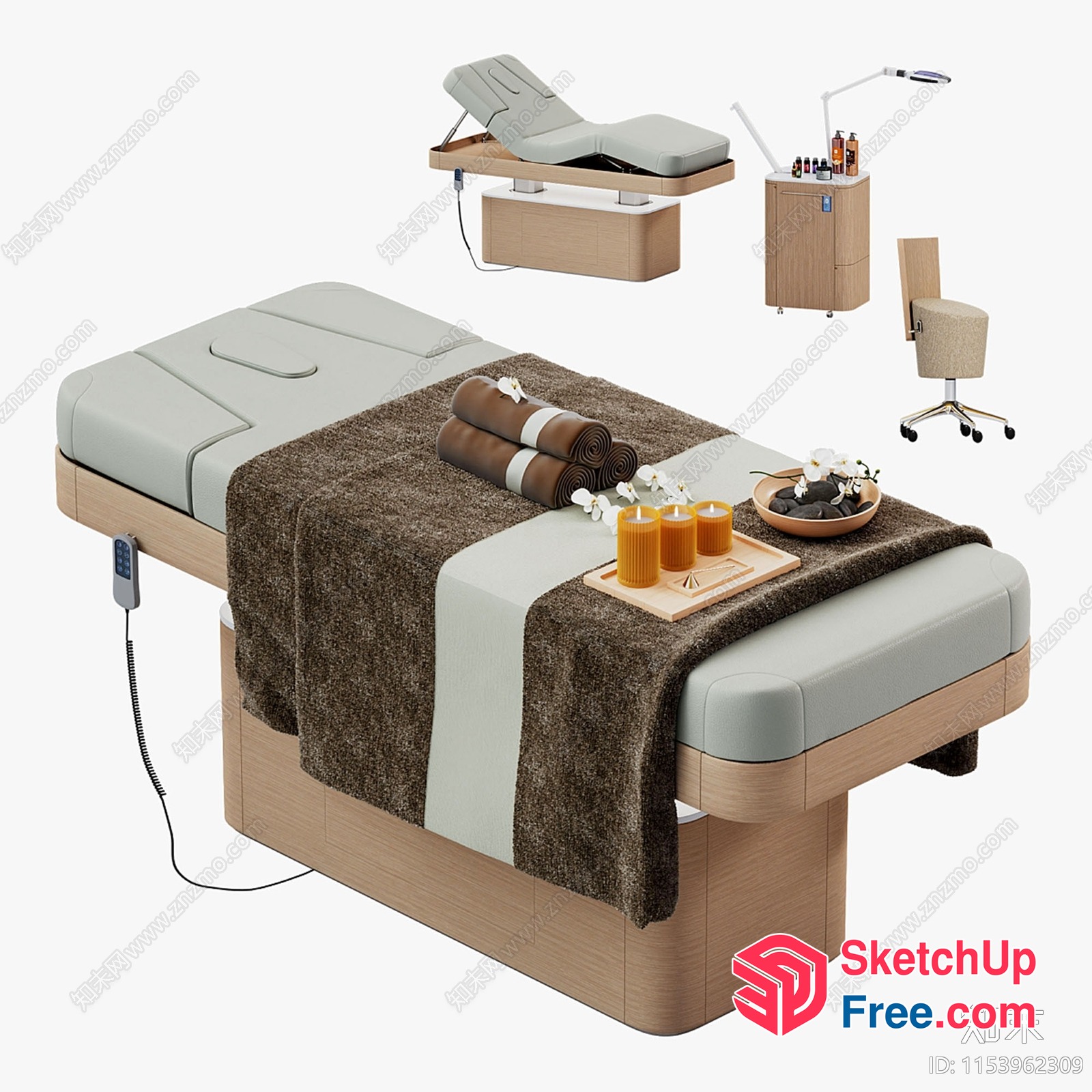 Spa Room Interior Design 3D SketchUp File