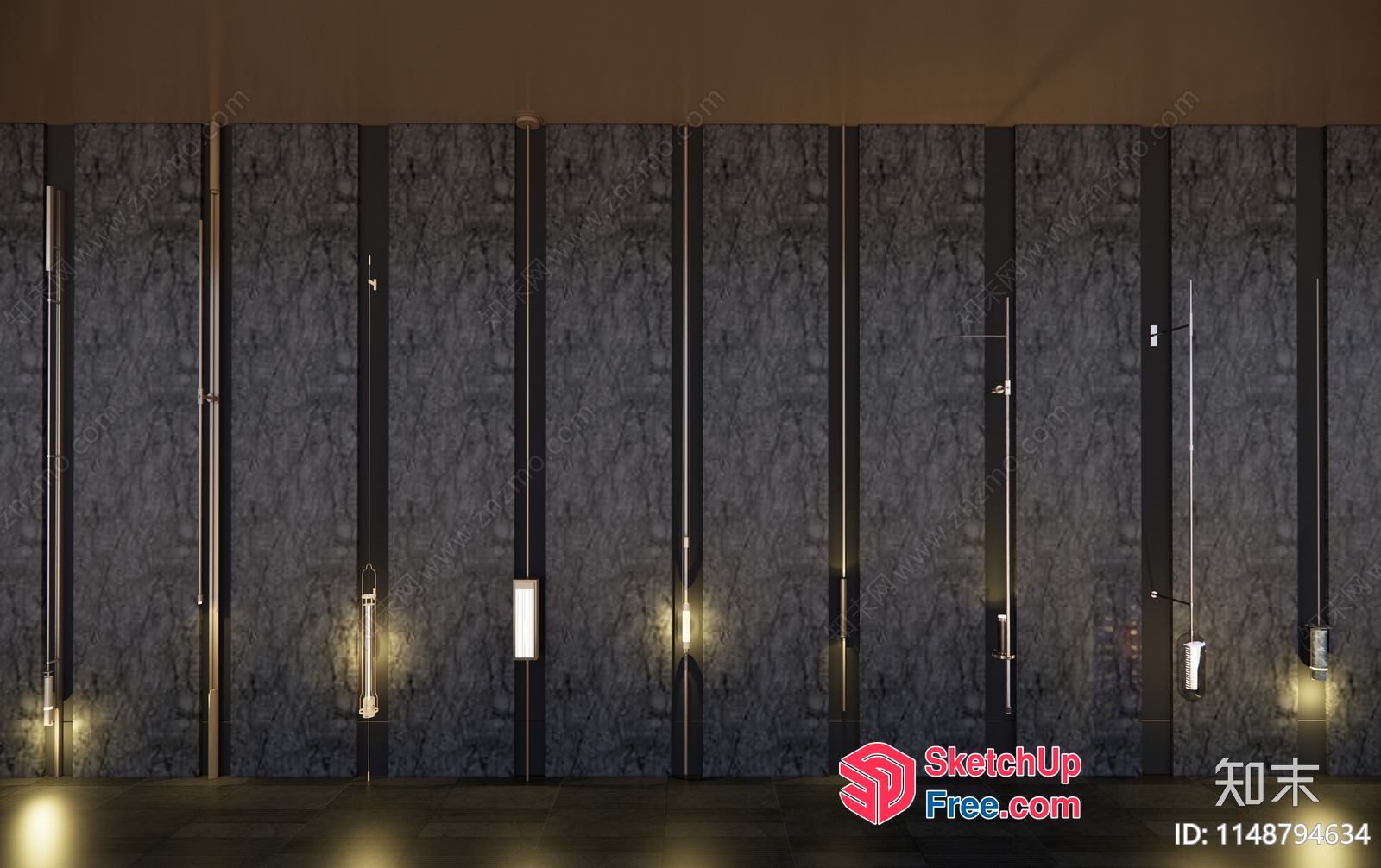 Elegant Modern Partition Screen 3D SketchUp File