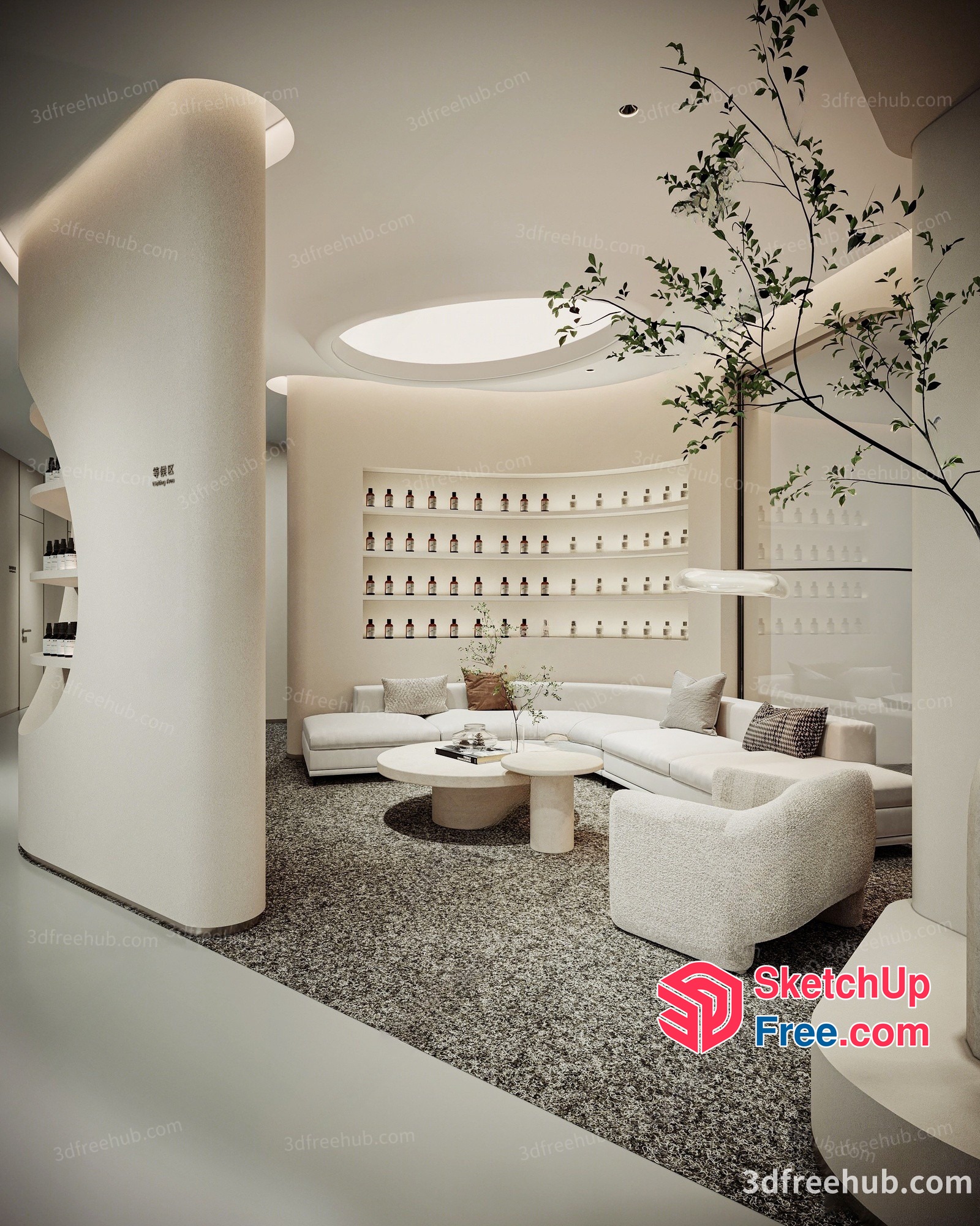 Modern Minimalist Interior 3D SketchUp File