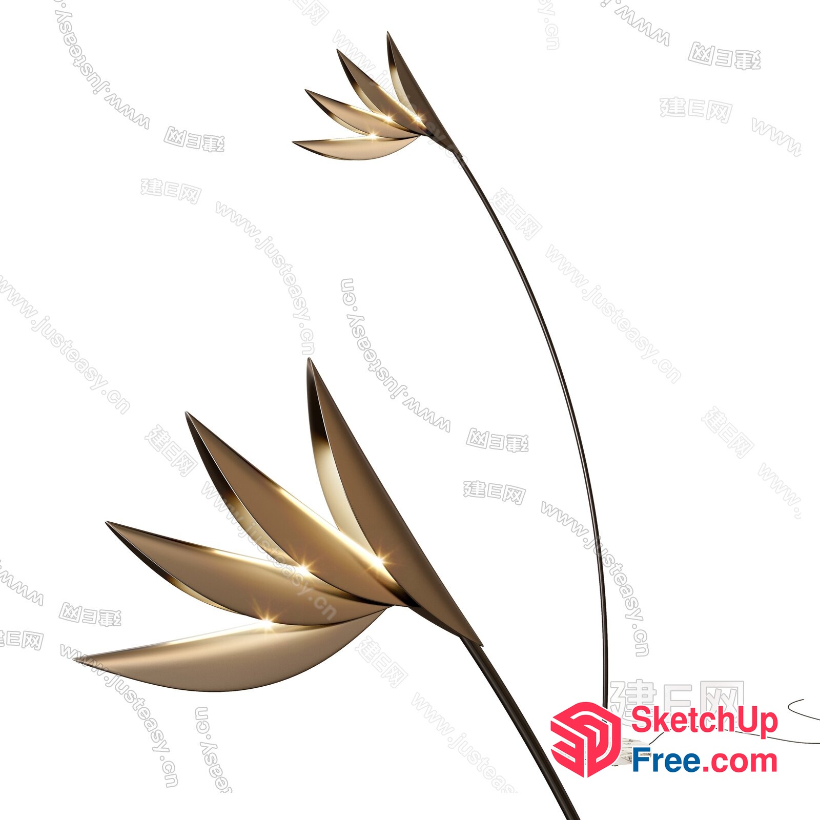 Elegant And Sophisticated Modern Floor Lamp 3D SketchUp File