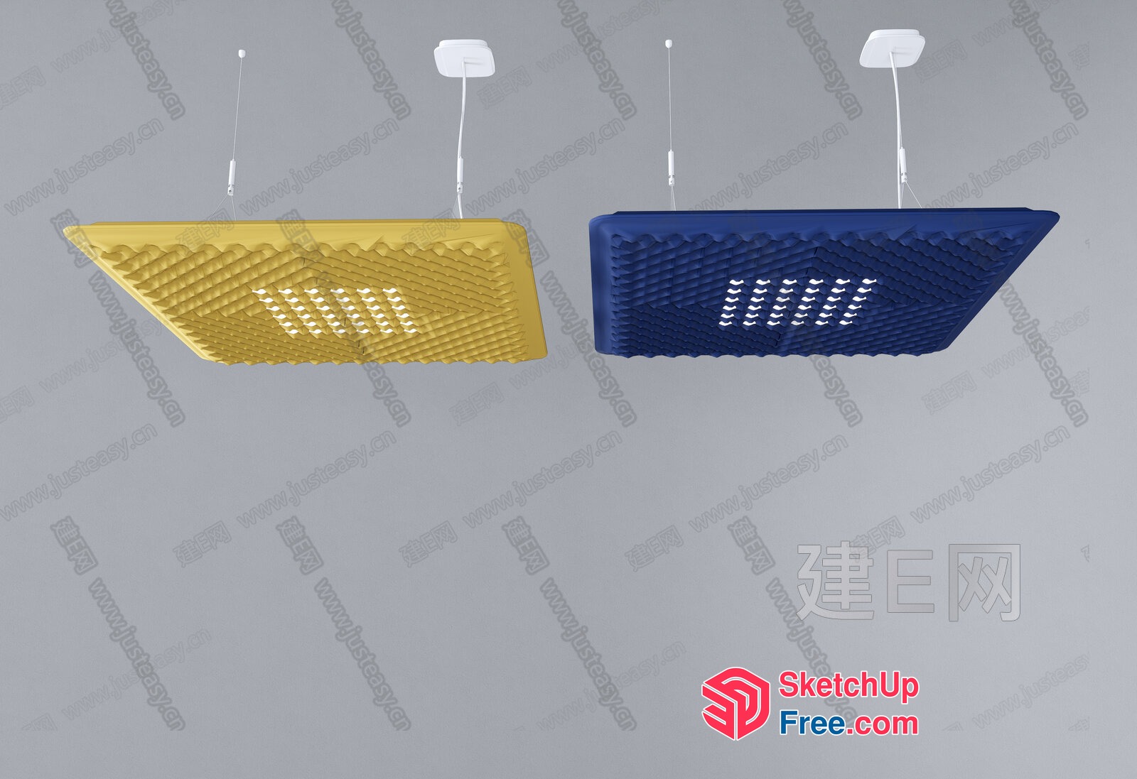 Modern Ceiling Lighting Fixture 3D SketchUp File