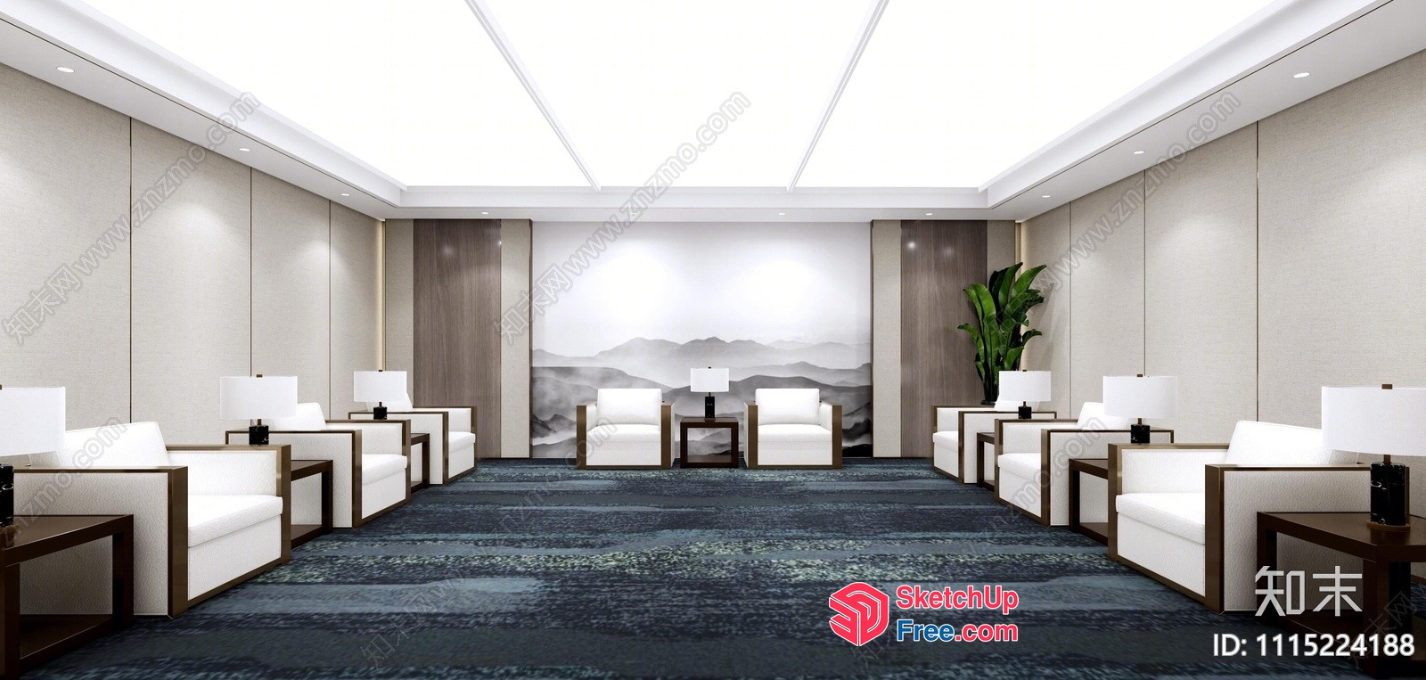 Modern Minimalist Interior Design 3D SketchUp File
