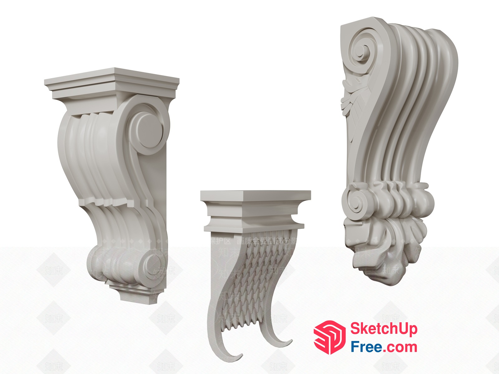 Ornate Architectural Decorations 3D SketchUp File