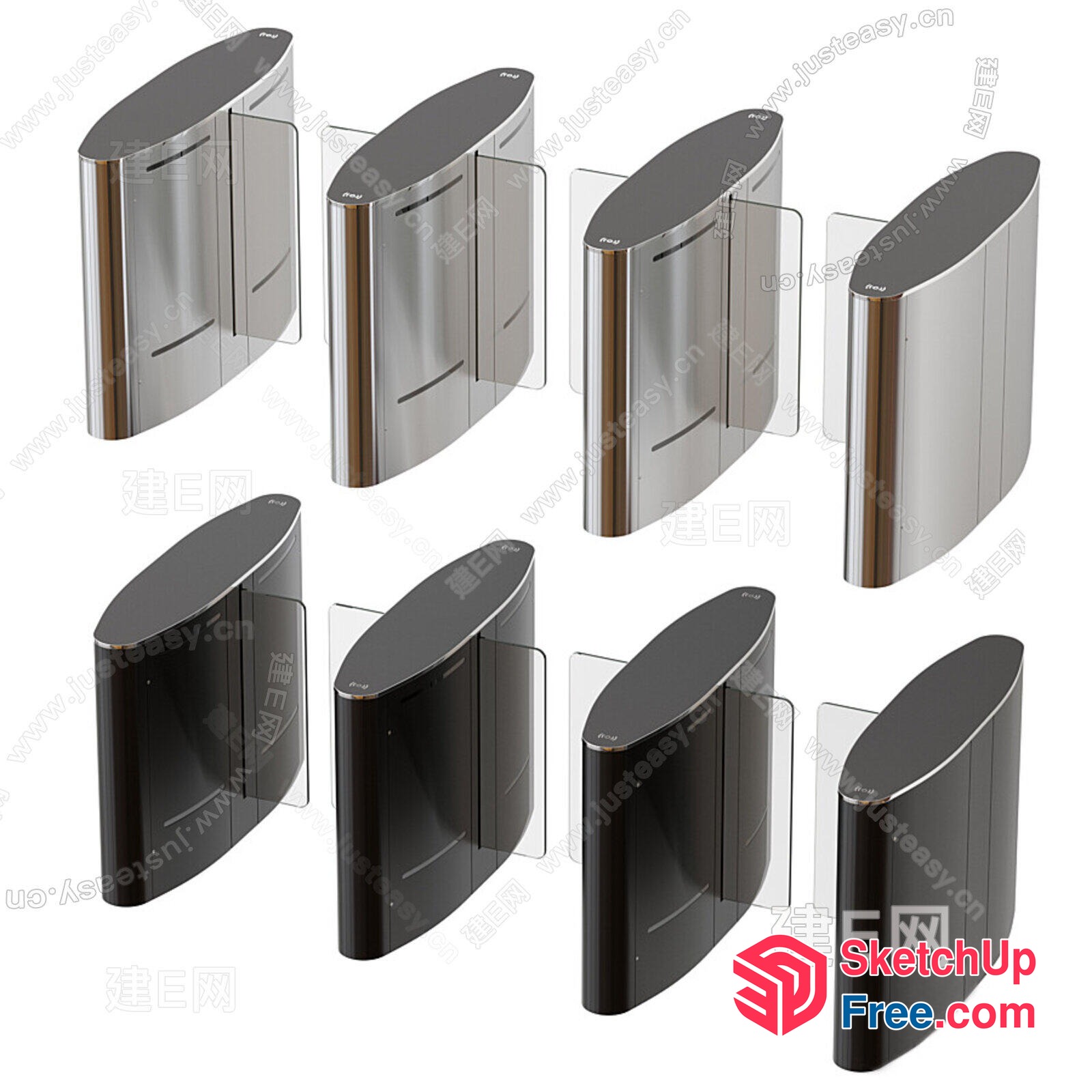 Modern Elevator And Stair Design 3D SketchUp File