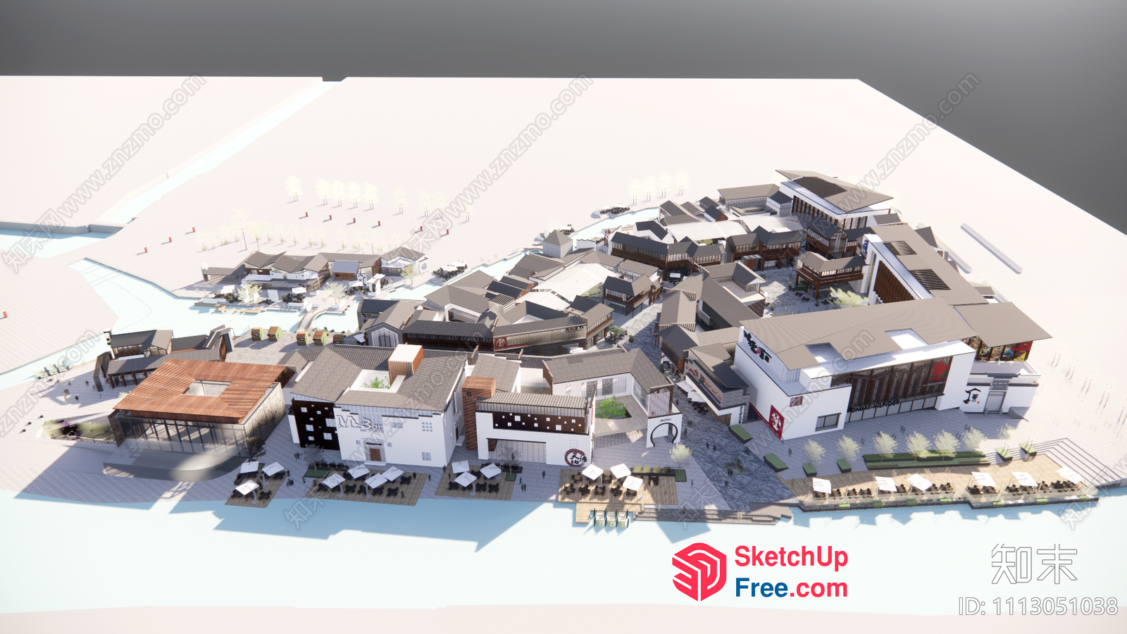 Modern Commercial Street Cladding 3D SketchUp File