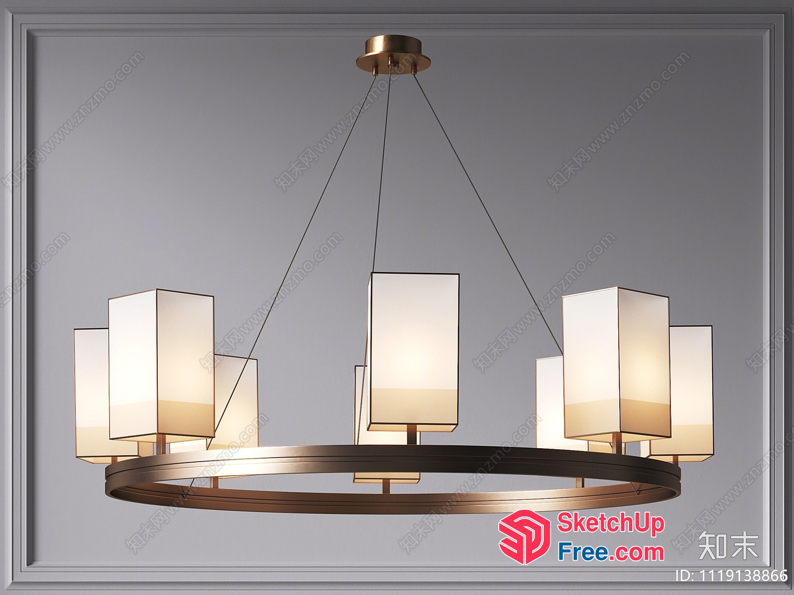 Elegant And Modern Chandelier Design 3D SketchUp File