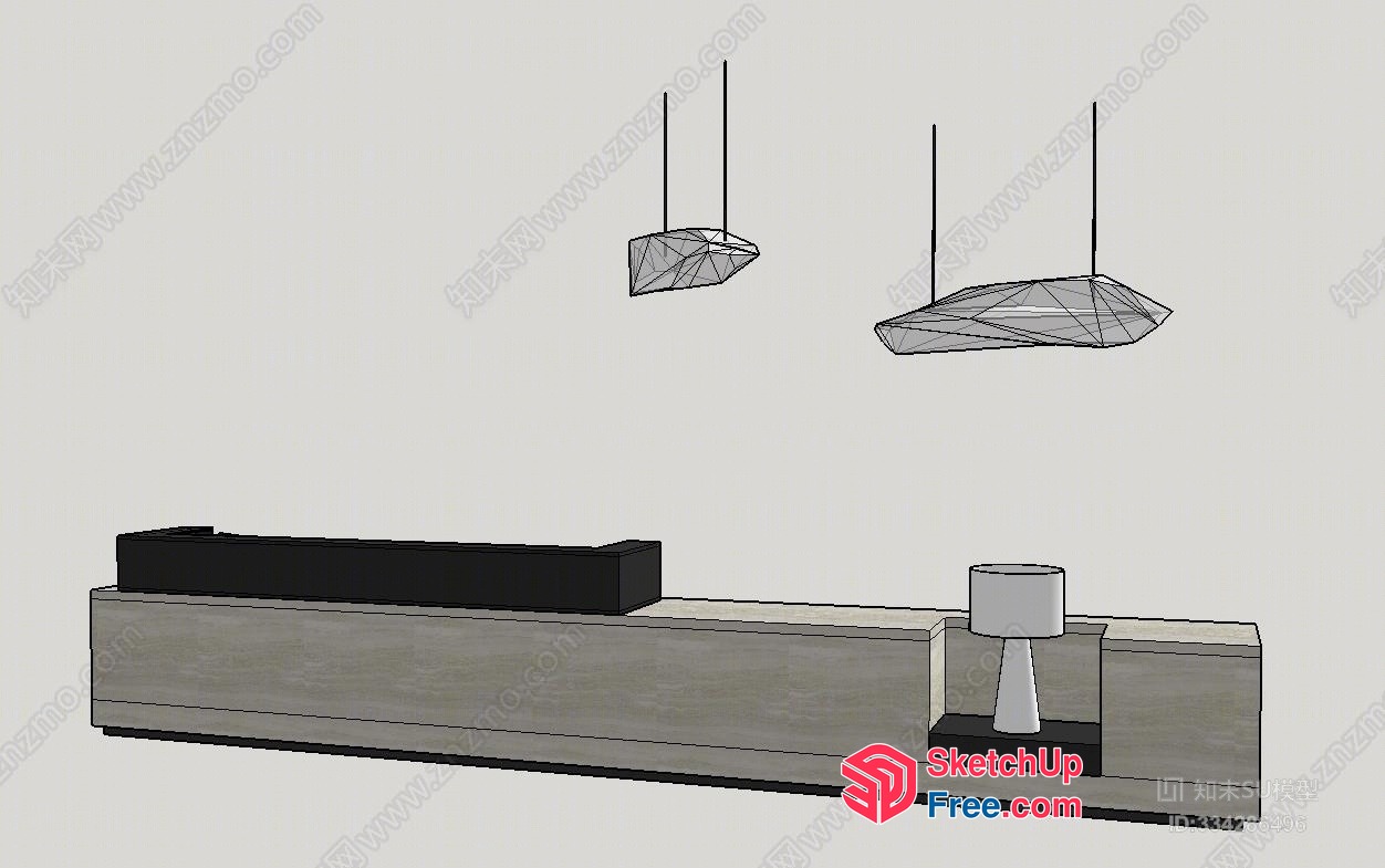 Modern Minimalist Living Room Design 3D SketchUp File