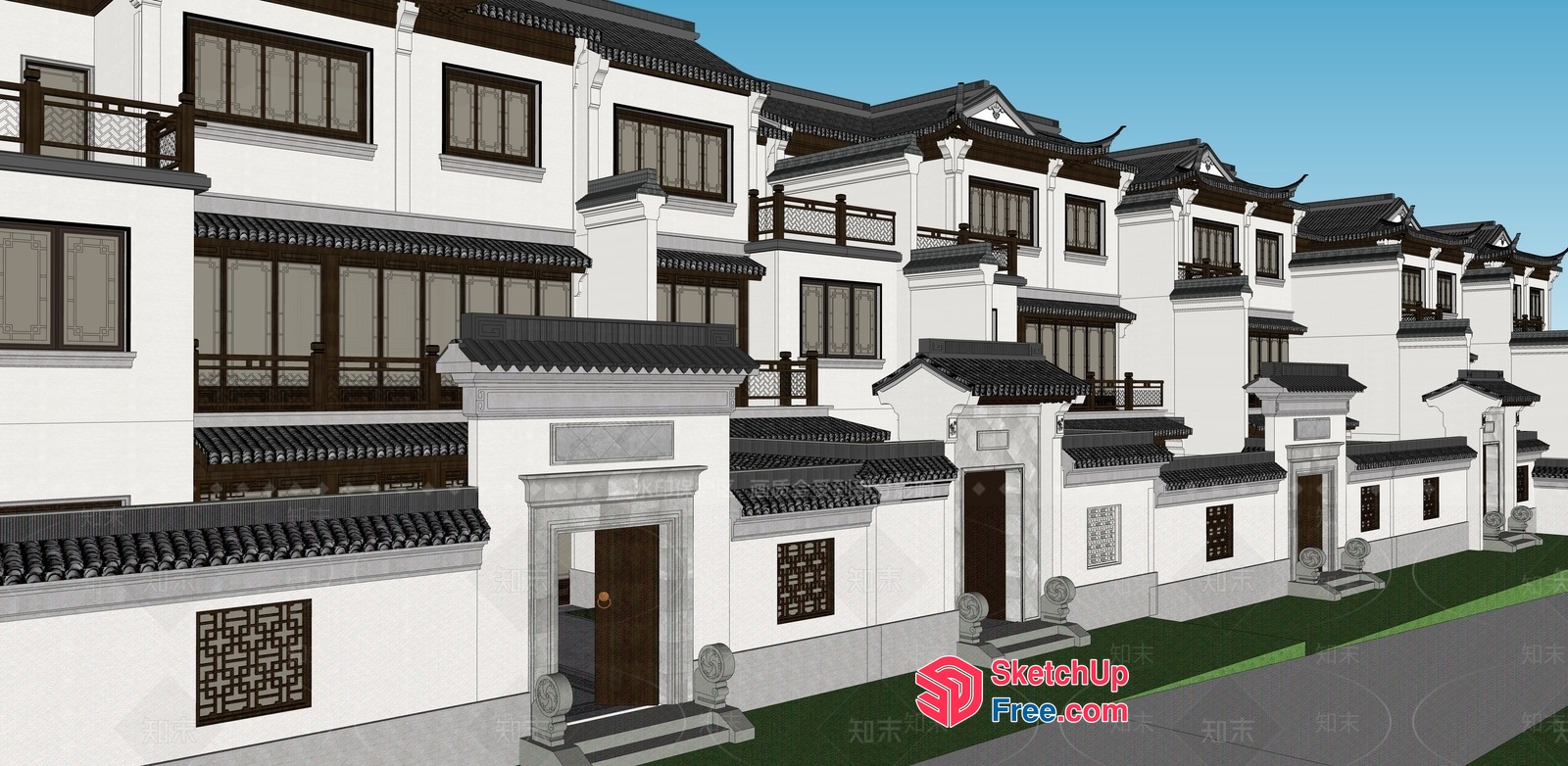 Traditional Chinese Architecture 3D SketchUp File