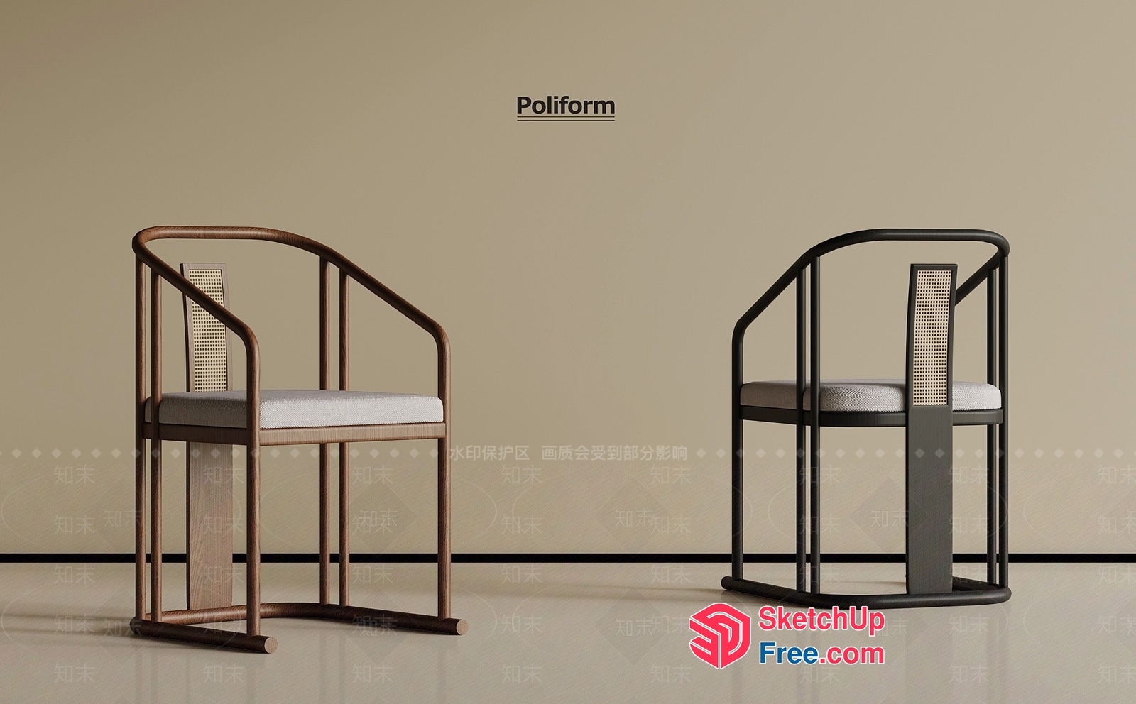 Poliform Chairs 3D SketchUp File