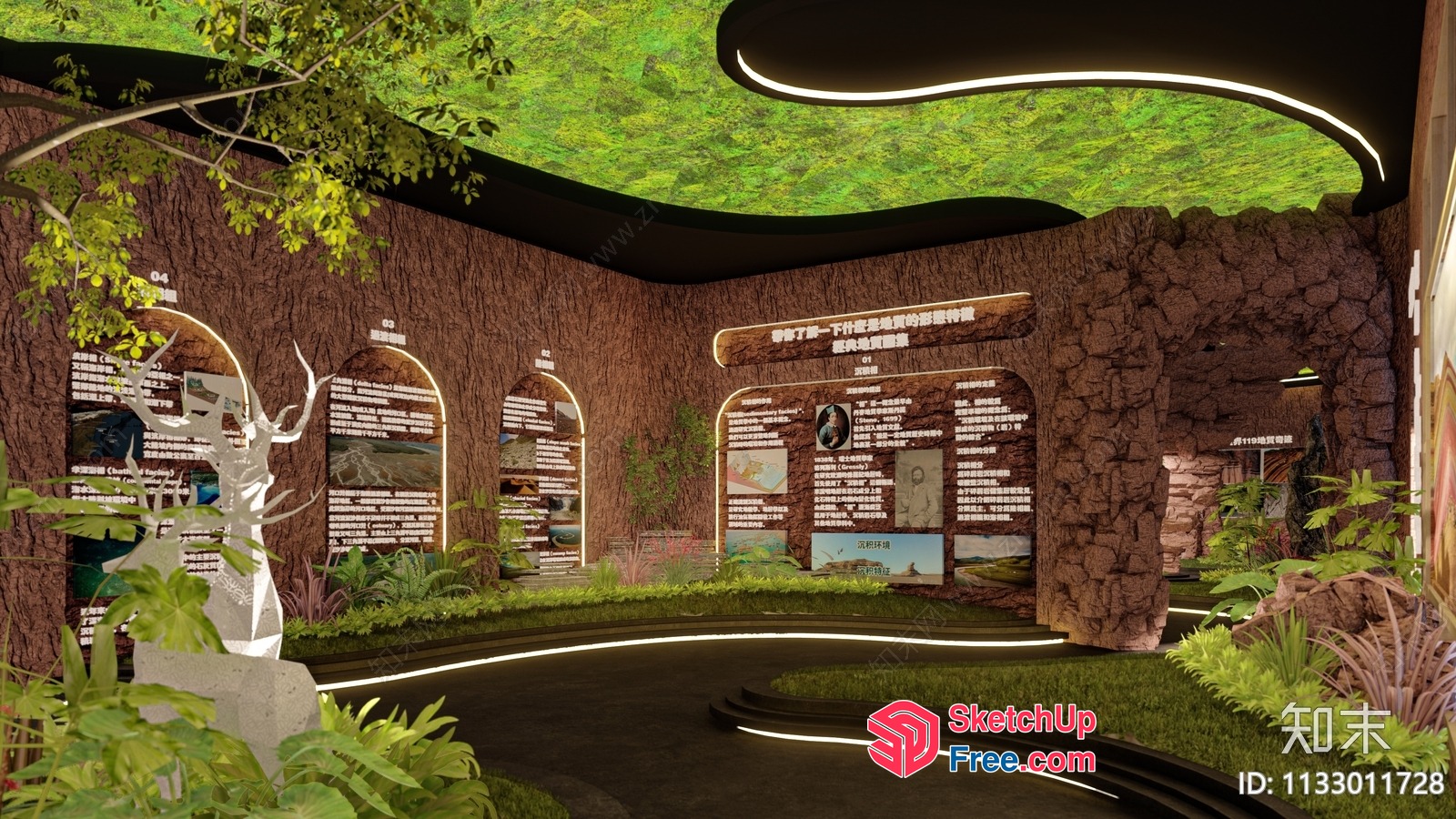 Serene Nature-Inspired Interior 3D SketchUp File