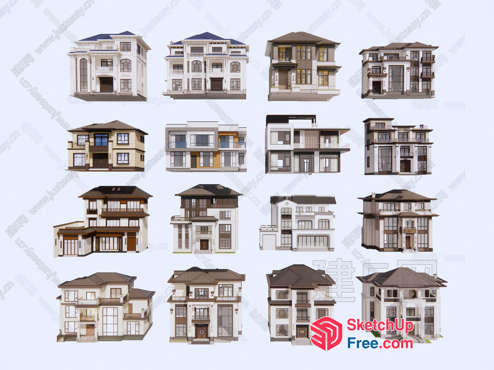 3D Models Of Various Houses 3D SketchUp File