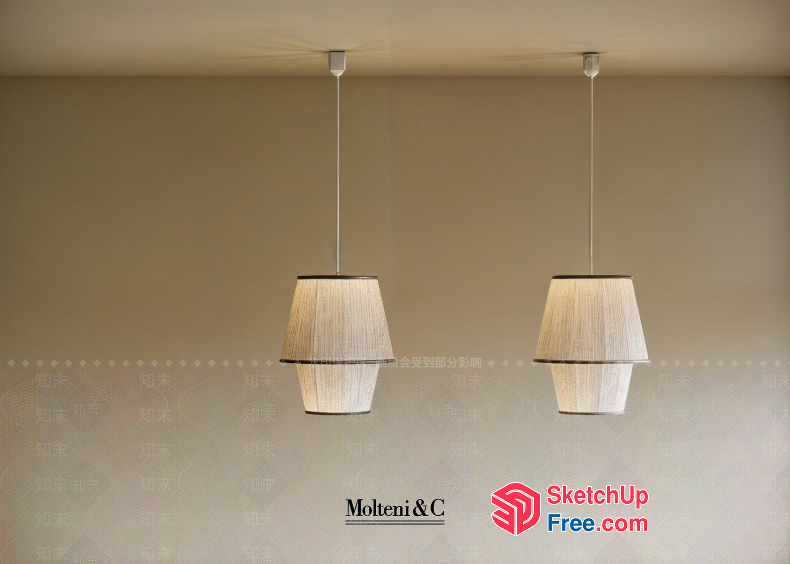 Elegant Hanging Light Fixtures 3D SketchUp File