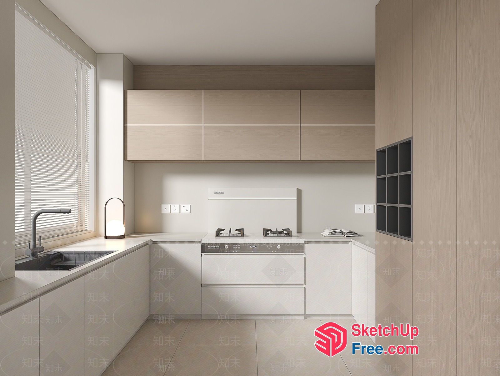 Minimalist Modern Kitchen Interior Design 3D SketchUp File
