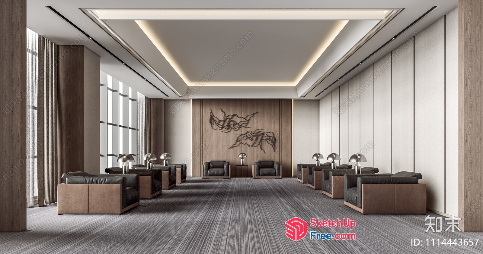 Elegant And Modern Office Space 3D SketchUp File