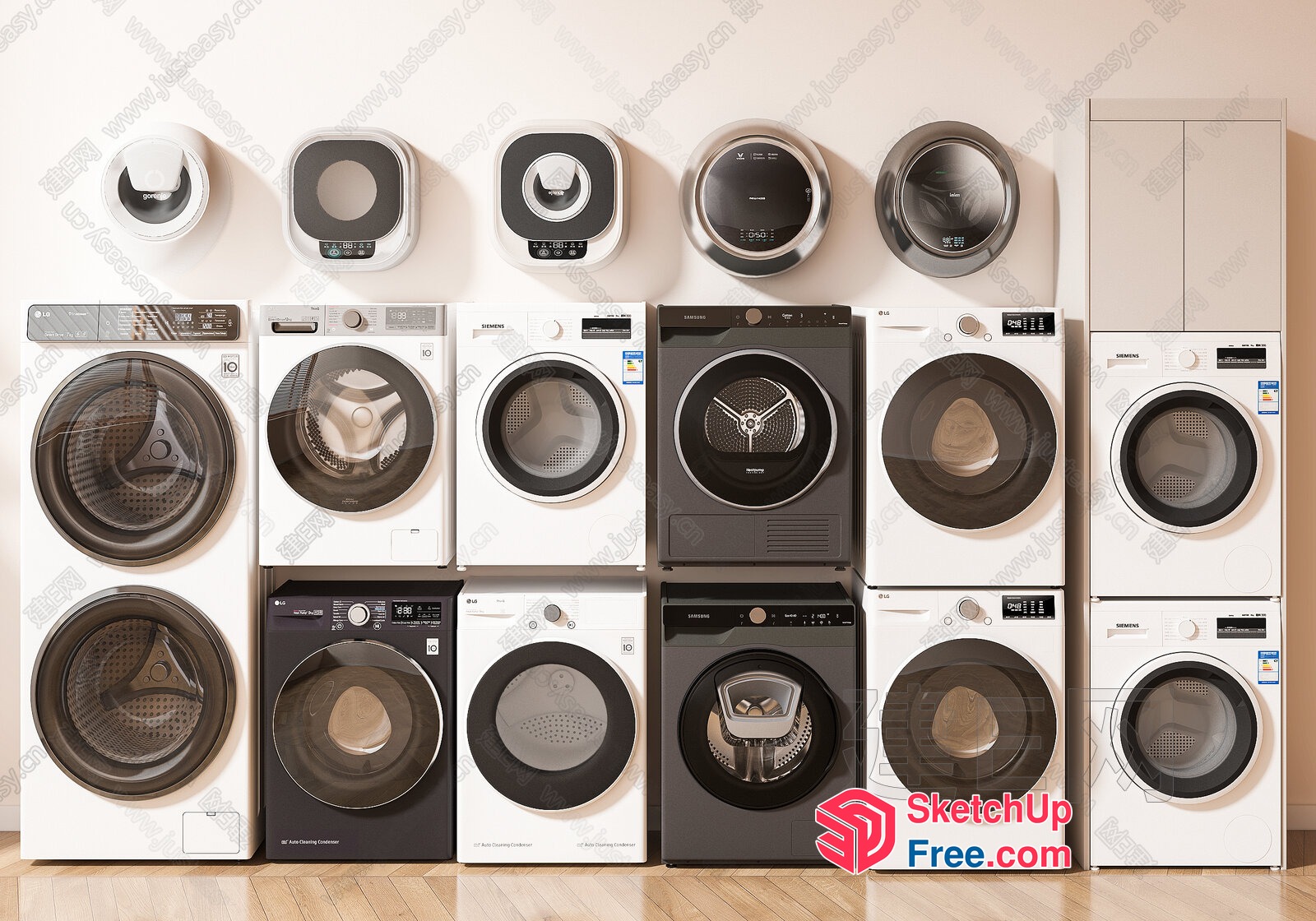 Modern Washing Machine Display 3D SketchUp File