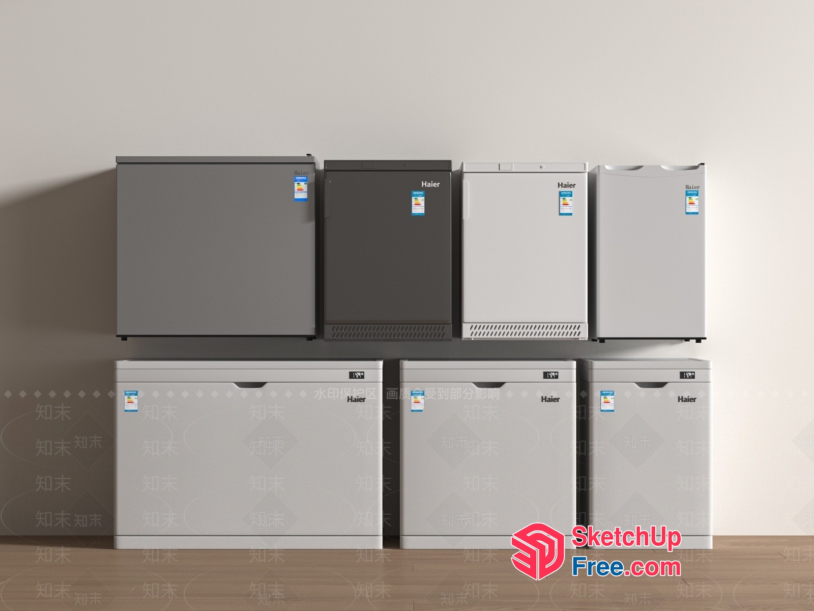 Haier Mini Fridges And Washers 3D SketchUp File