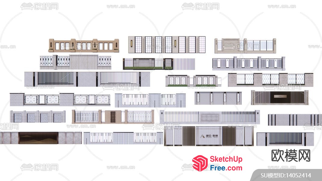 Modern Exterior Door And Window Collection 3D SketchUp File