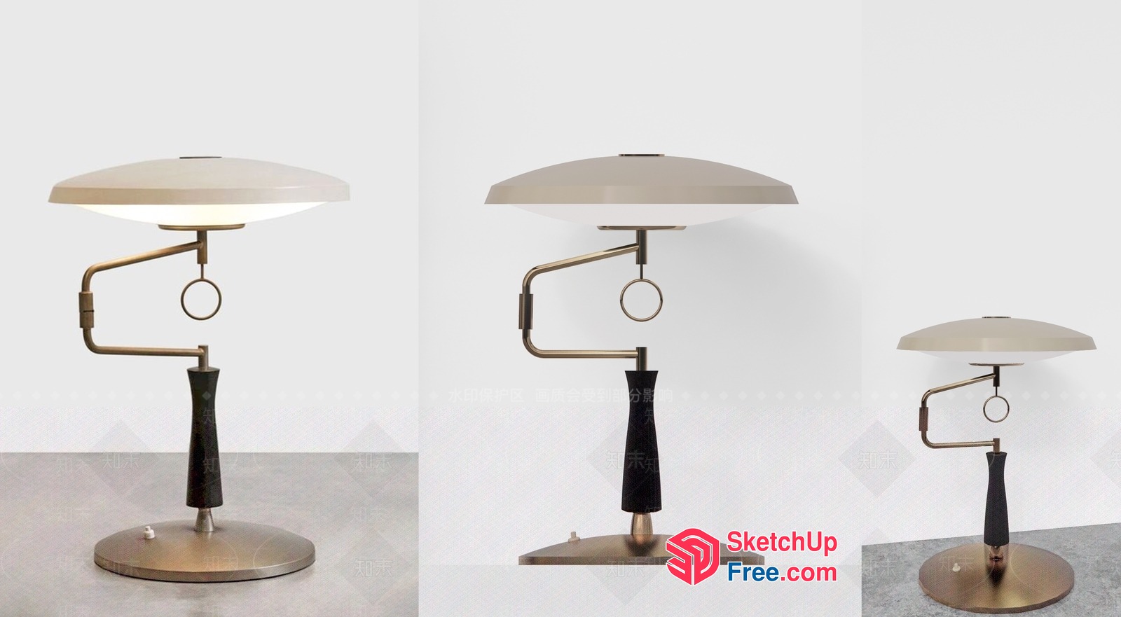 Modern Minimalist Table Lamp Design 3D SketchUp File