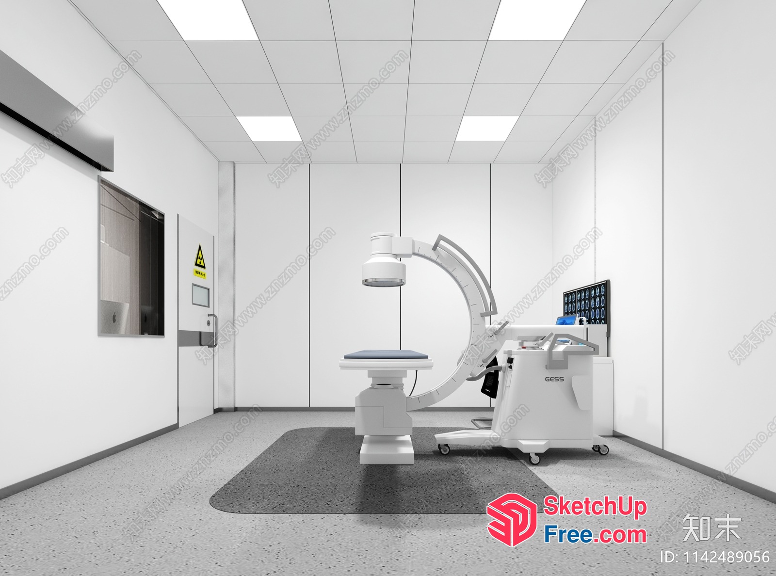 Interior Of A Clinical Room 3D SketchUp File