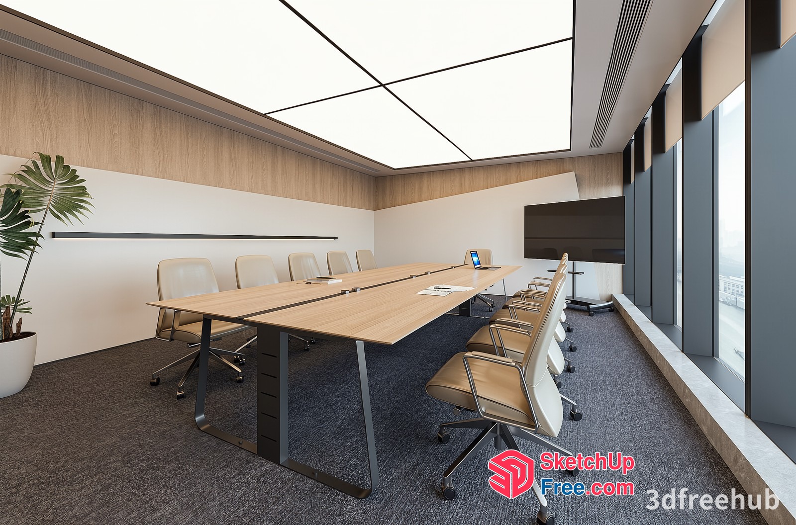 Modern Conference Room Interior Design 3D SketchUp File