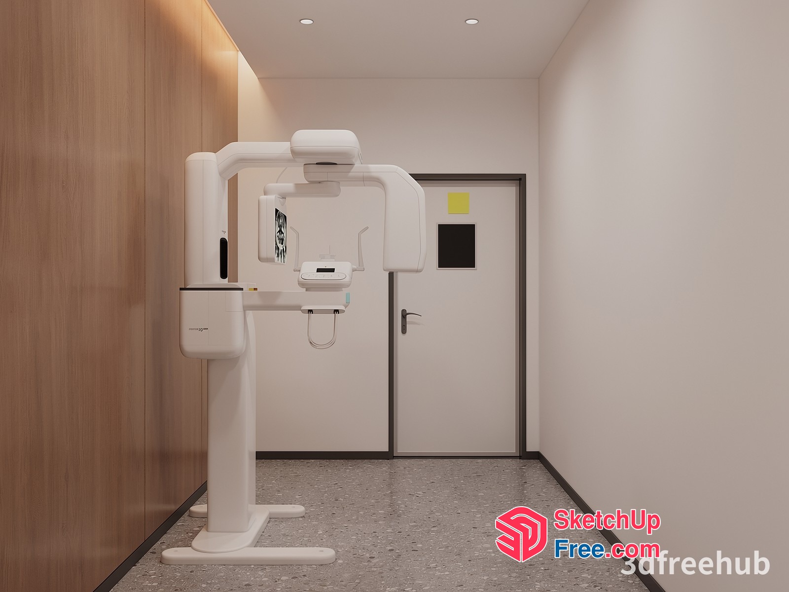 Dental Clinic Waiting Area With Panoramic X-Ray Machine 3D SketchUp File