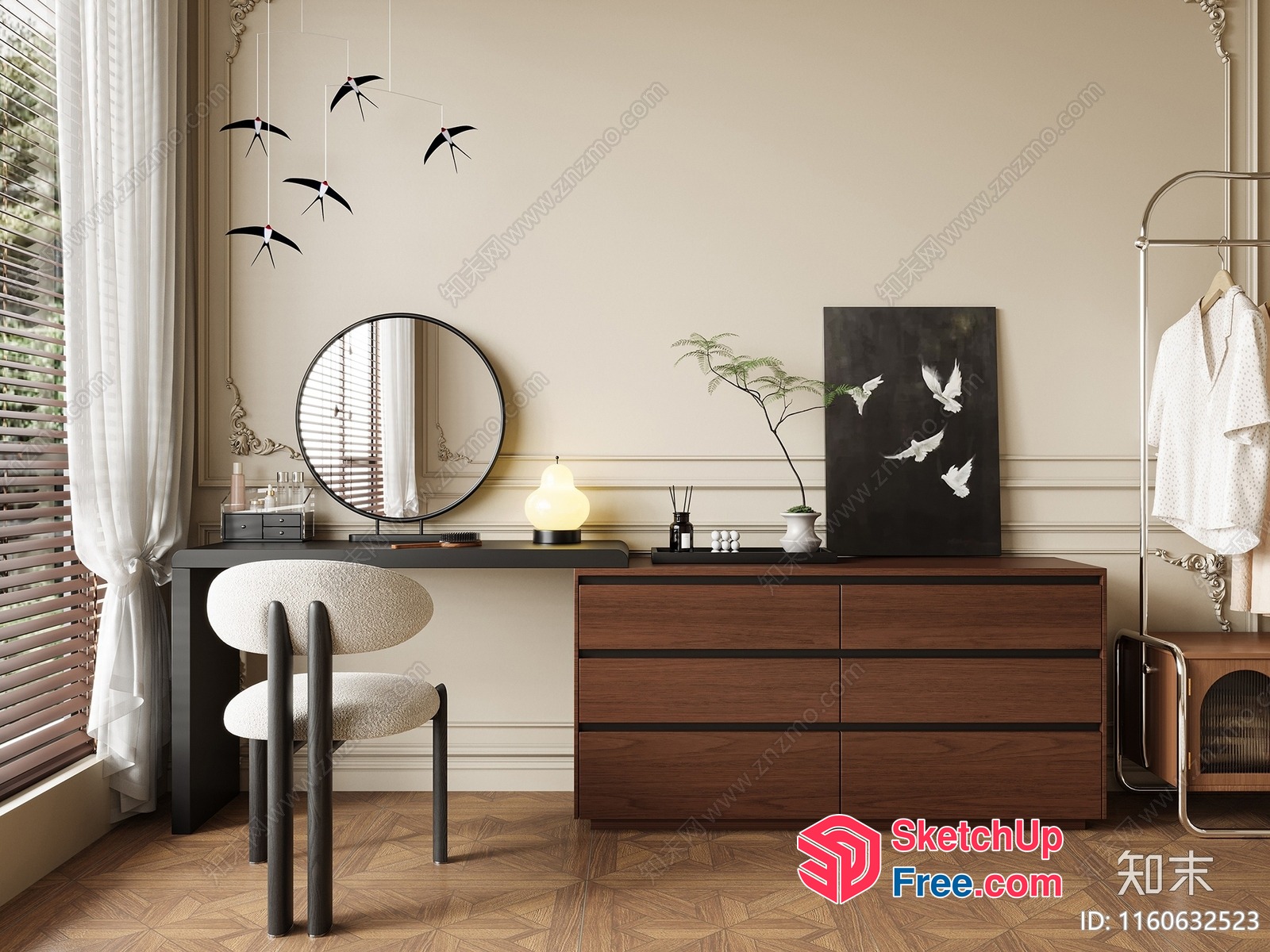 Minimalist European Style Interior With Modern Furniture 3D SketchUp File