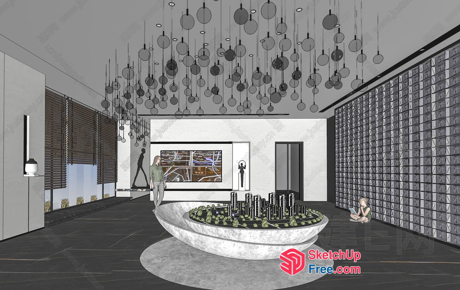 Modern Interior Design With Elegant Lighting 3D SketchUp File