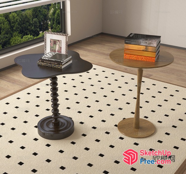 Modern Living Room Furniture With Elegant Decor 3D SketchUp File