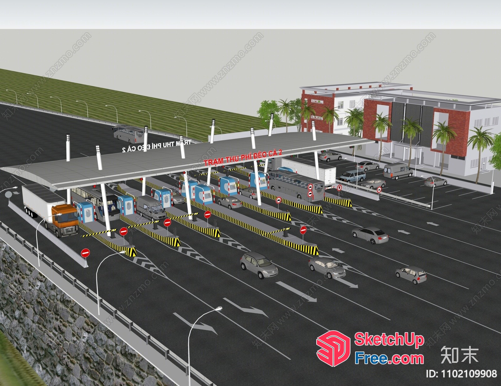 Modern Commercial Street Cladding 3D SketchUp File