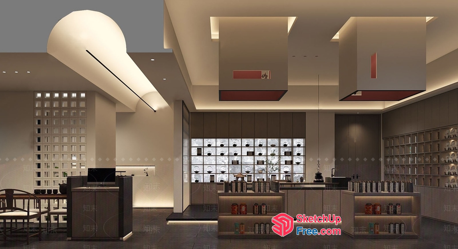 Modern Minimalist Interior Design 3D SketchUp File