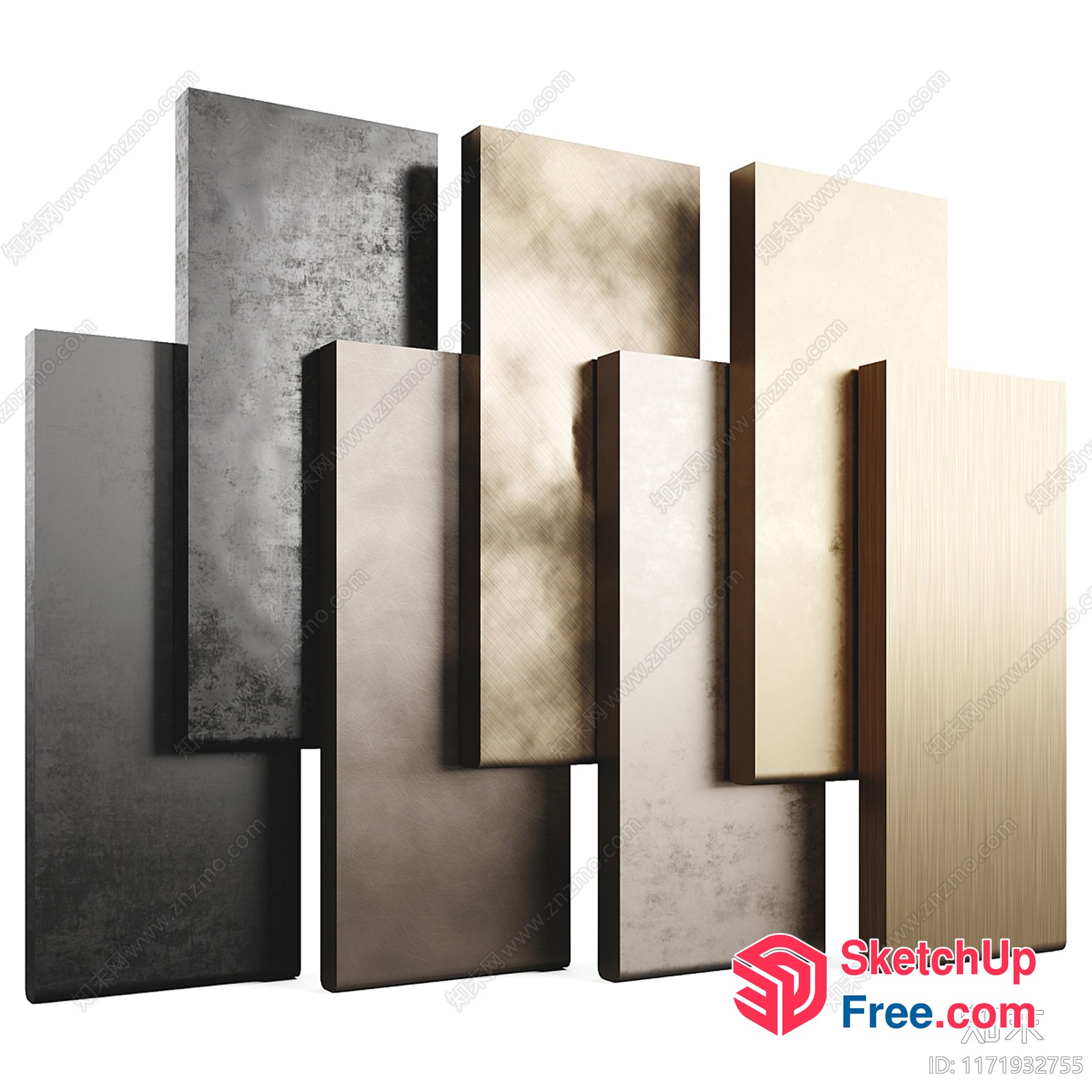 Elegant Panelled Wall Design 3D SketchUp File