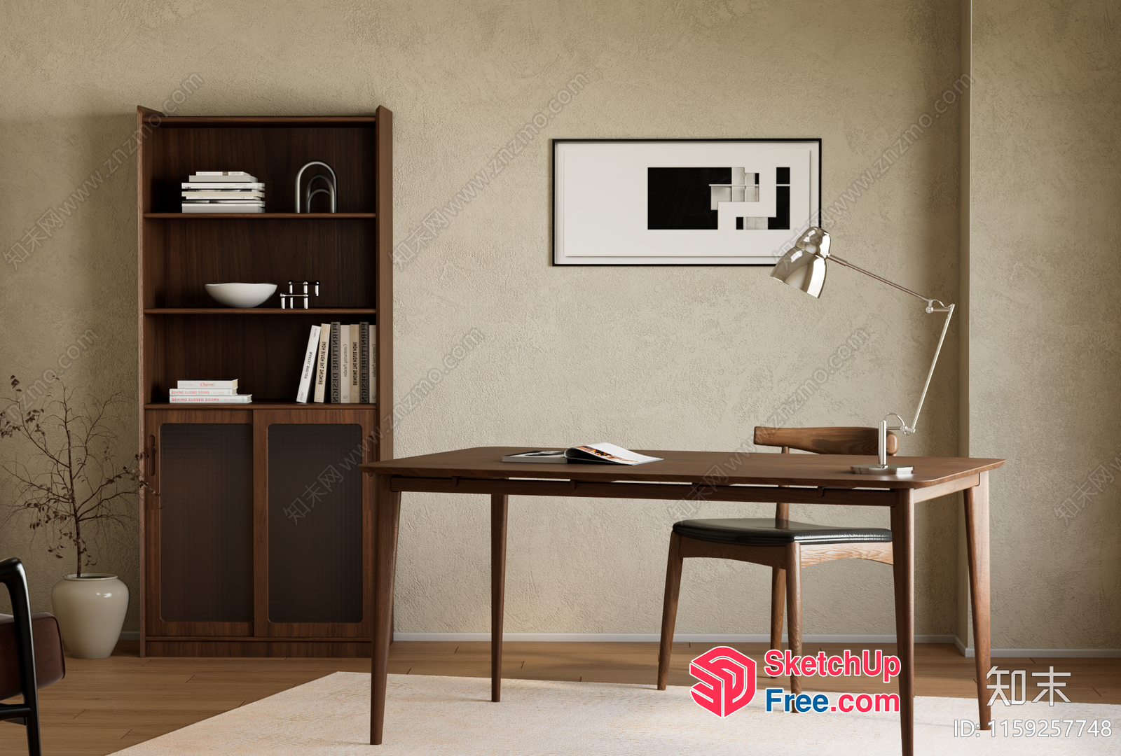 Modern Minimalist Living Room Interior 3D SketchUp File