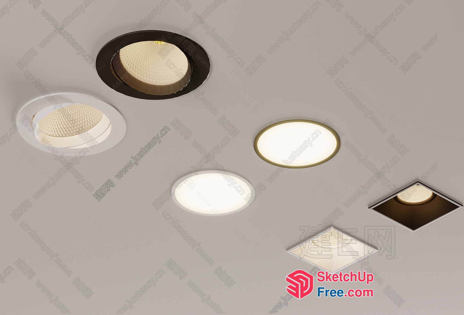 Ceiling Light Fixtures 3D SketchUp File