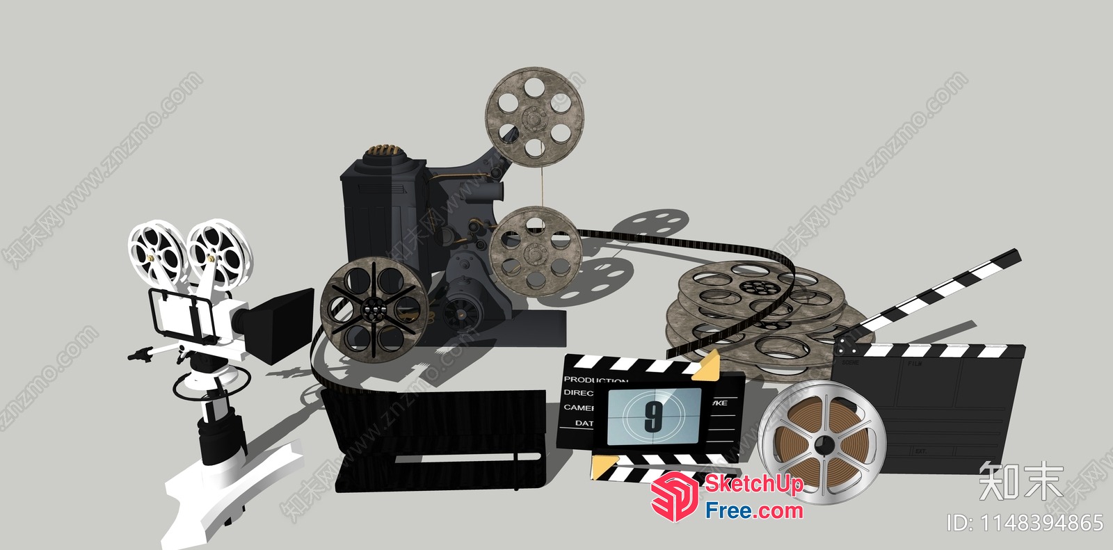 Film Equipment And Accessories Collection 3D SketchUp File
