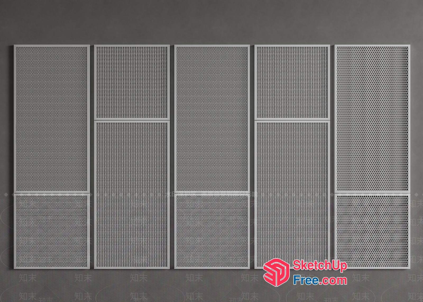 Decorative Screen Panels 3D SketchUp File
