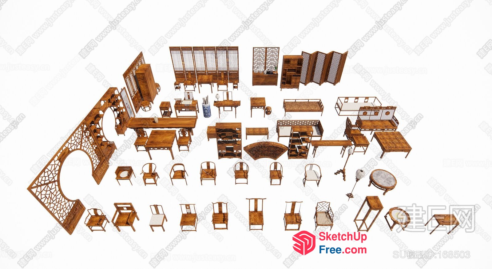 Classic Furniture Set 3D SketchUp File