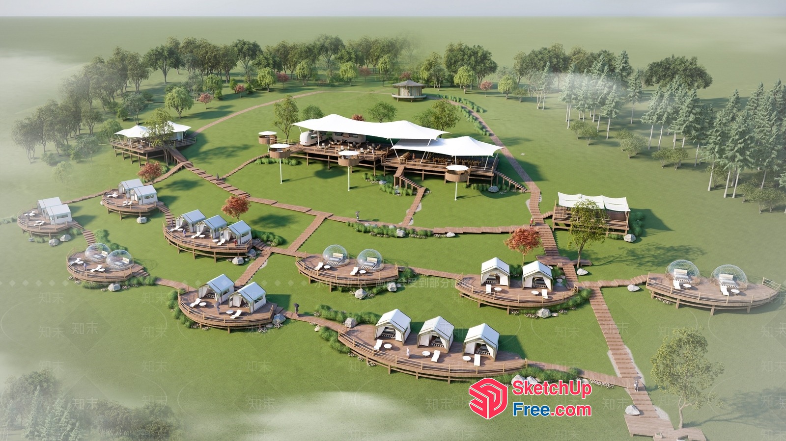 Serene Luxury Retreat 3D SketchUp File