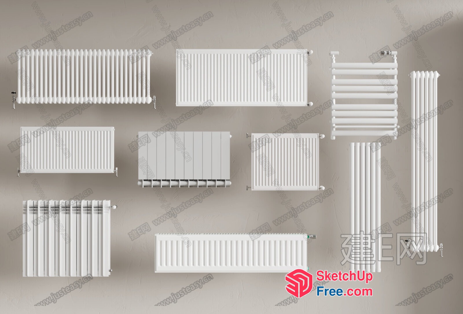 Radiator Heaters Collection 3D SketchUp File