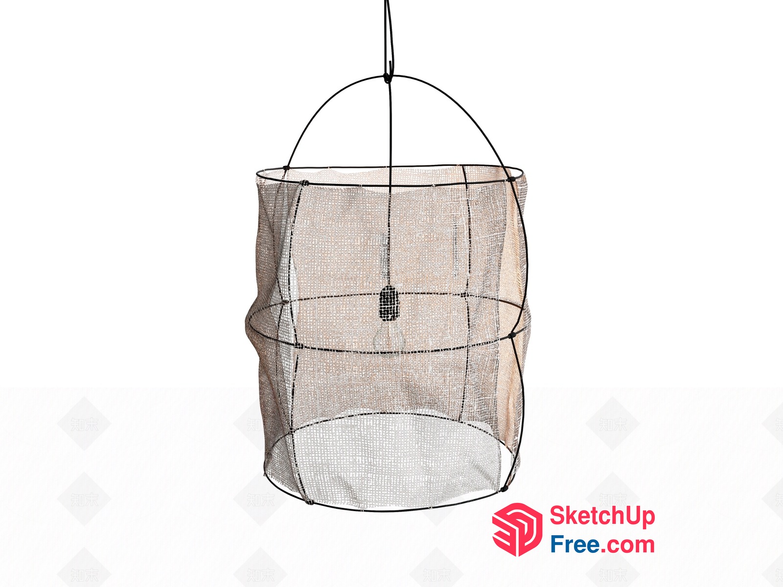 Hanging Wire Mesh Lantern 3D SketchUp File